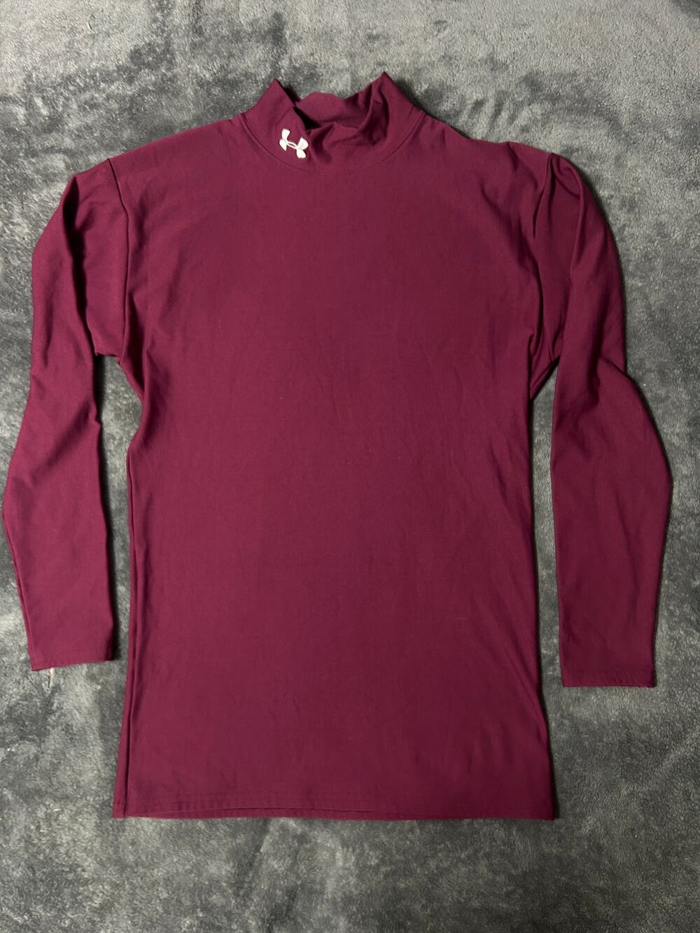 Under Armour Coldgear XL Maroon Burgandy Mock Neck